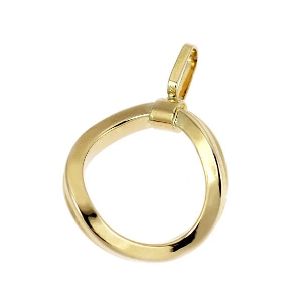 K18YG PENDANT TOP: K18YG pendant top Brand: None Type/Style: pendant top Material: K18YG, Color: YG Size: Length/Width/Diameter 26.6 Accessories: None Accessories Notice: When purchasing pre-owned goods, please refer