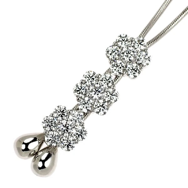 K18WG H&C DIAMOND PENDANT NECKLACE: K18WG H&C Diamond Pendant Necklace Brand: None Type/Style: pendant necklace Material: K18WG, Main Stone Natural Color: WG Size: Chain Length 56cm Accessories: None Accessories Notice: When purchasing