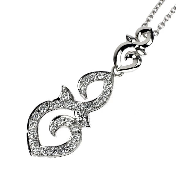 QUEEN/QUEEN PT950 DIAMOND PENDANT NECKLACE: Queen/Queen Pt950 Diamond Pendant Necklace Brand: Queen Type/Style: pendant necklace Material: Pt950, Main Stone Natural Color: Pt Size: Chain Length 40.5cm Accessories: None Accessories N