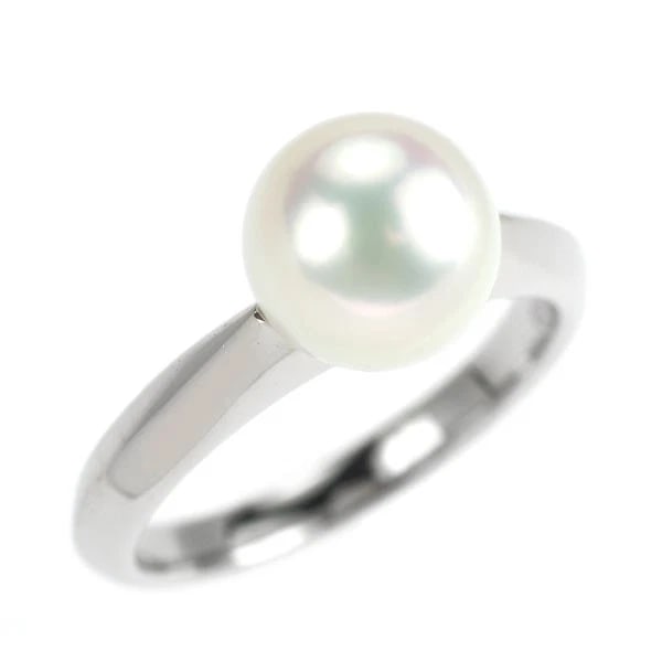 MIKIMOTO PT950 AKOYA PEARL/PEARL RING: Mikimoto Pt950 Akoya pearl/pearl ring Brand: Mikimoto Type/Style: Ring Material: Pt950, Color: Pt Size: 5.5 - 5.75 US Accessories: None Accessories Notice: When purchasing pre-owned goods, please