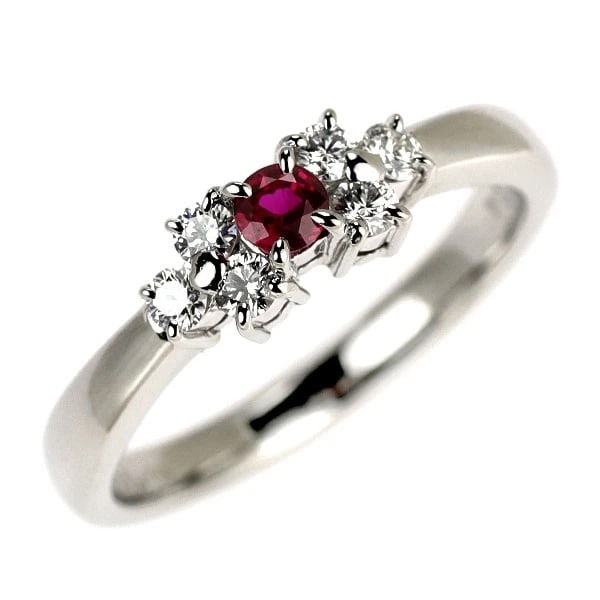 MIKIMOTO PT950 RUBY DIAMOND RING: Mikimoto Pt950 ruby diamond ring Brand: Mikimoto Type/Style: Ring Material: Pt950, Main Stone Natural Color: None Size: 5.25 US Accessories: None Accessories Notice: When purchasing pre-owned goods,
