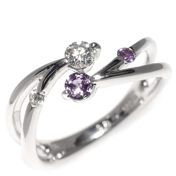 PT900 ALEXANDRITE DIAMOND RING: Pt900 alexandrite diamond ring Brand: None Type/Style: Ring Material: Pt900, Main Stone Natural Color: None Size: 7.25 US Accessories: None Accessories Notice: When purchasing pre-owned goods, please