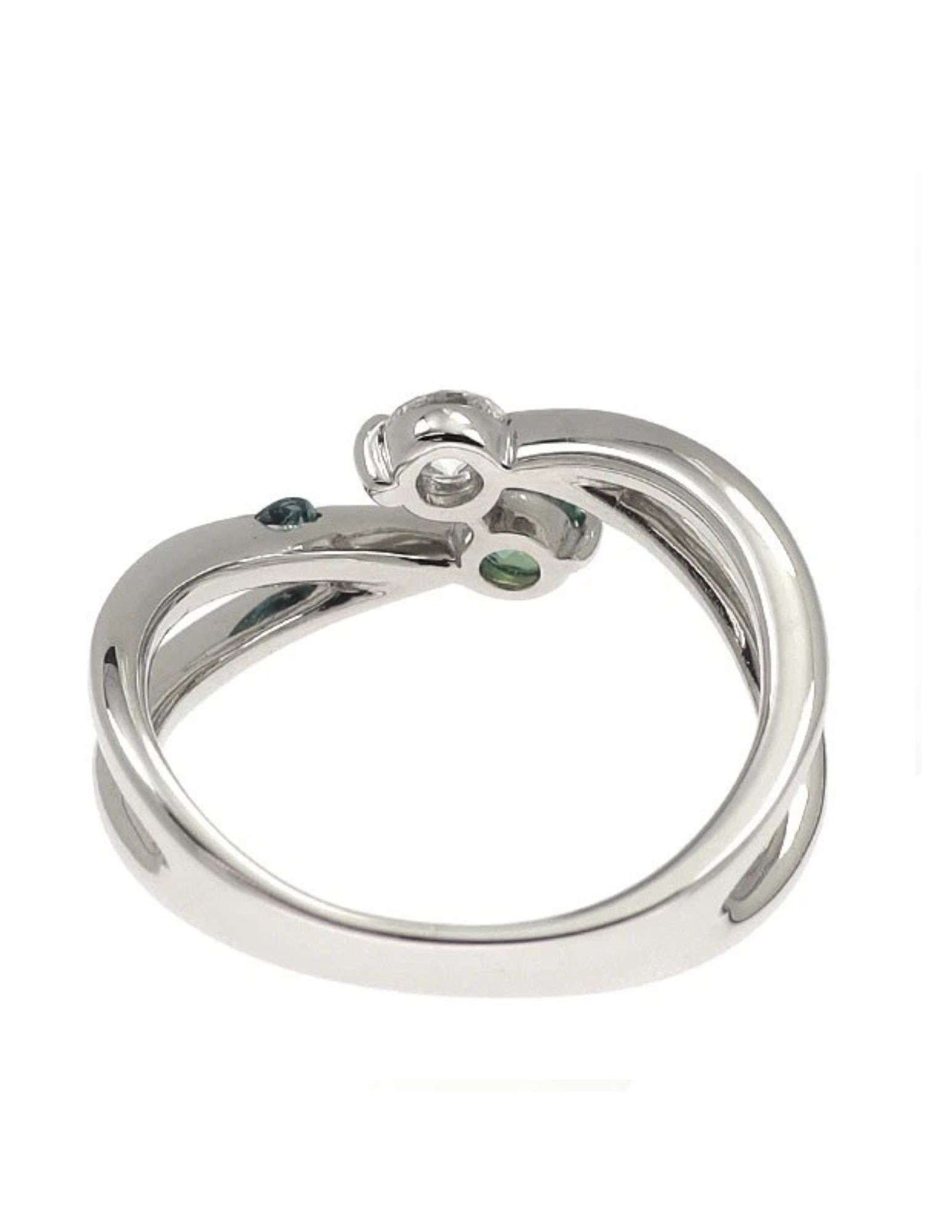 PT900 ALEXANDRITE DIAMOND RING - 2