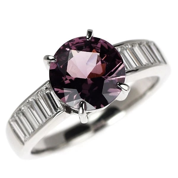 MITSUKOSHI PT900 SPINEL DIAMOND RING: Mitsukoshi Pt900 Spinel Diamond Ring Brand: None Type/Style: Ring Material: Pt900, Main Stone Natural Color: None Size: 6.25 - 6.5 US Accessories: None Accessories Notice: When purchasing pre-owned