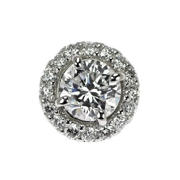 PT950 DIAMOND PENDANT TOP: Pt950 Diamond Pendant Top Brand: None Type/Style: pendant top Material: Pt950, Main Stone Natural Color: Pt Size: Length/Width/Diameter 10.6 Accessories: None Accessories Notice: When purchasing