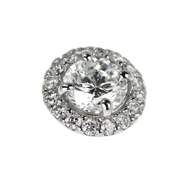 PT950 DIAMOND PENDANT TOP - 2