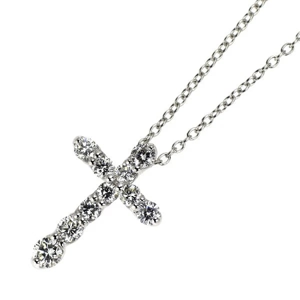 PONTE VECCHIO K18WG DIAMOND PENDANT NECKLACE: Ponte Vecchio K18WG Diamond Pendant Necklace Brand: Pontevecchio Type/Style: pendant necklace Material: K18WG, Main Stone Natural Color: WG Size: Chain Length 40.5cm Accessories: None Accessories