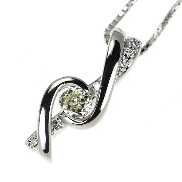 K18WG IMPERIAL SUN CUT DIAMOND PENDANT NECKLACE: K18WG Imperial Sun Cut Diamond Pendant Necklace Brand: None Type/Style: pendant necklace Material: K18WG, Main Stone Natural Color: WG Size: Chain Length: 45cm Accessories: None Accessories Notice: