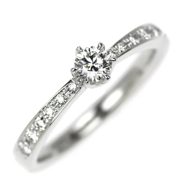 TRECENTE PT950 DIAMOND RING: Trecente Pt950 diamond ring Brand: None Type/Style: Ring Material: Pt900, Main Stone Natural Color: None Size: 4.5 US Accessories: None Accessories Notice: When purchasing pre-owned goods, please