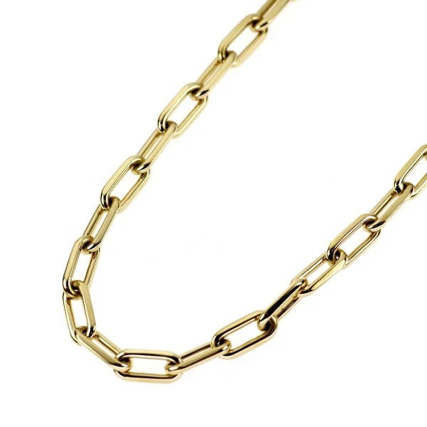 CARTIER K18YG NECKLACE SANTOS: Cartier K18YG necklace Santos Brand: Cartier Type/Style: necklaces Material: K18YG, Color: YG Size: Chain Length 57.5cm Accessories: None Accessories Notice: When purchasing pre-owned goods, please