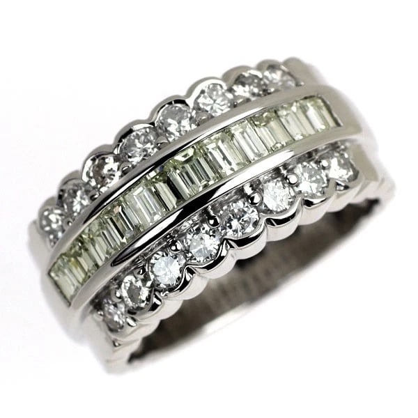 PT900 DIAMOND RING: Pt900 diamond ring Brand: None Type/Style: Ring Material: Pt900, Main Stone Natural Color: None Size: 6 US Accessories: None Accessories Notice: When purchasing pre-owned goods, please refer to the