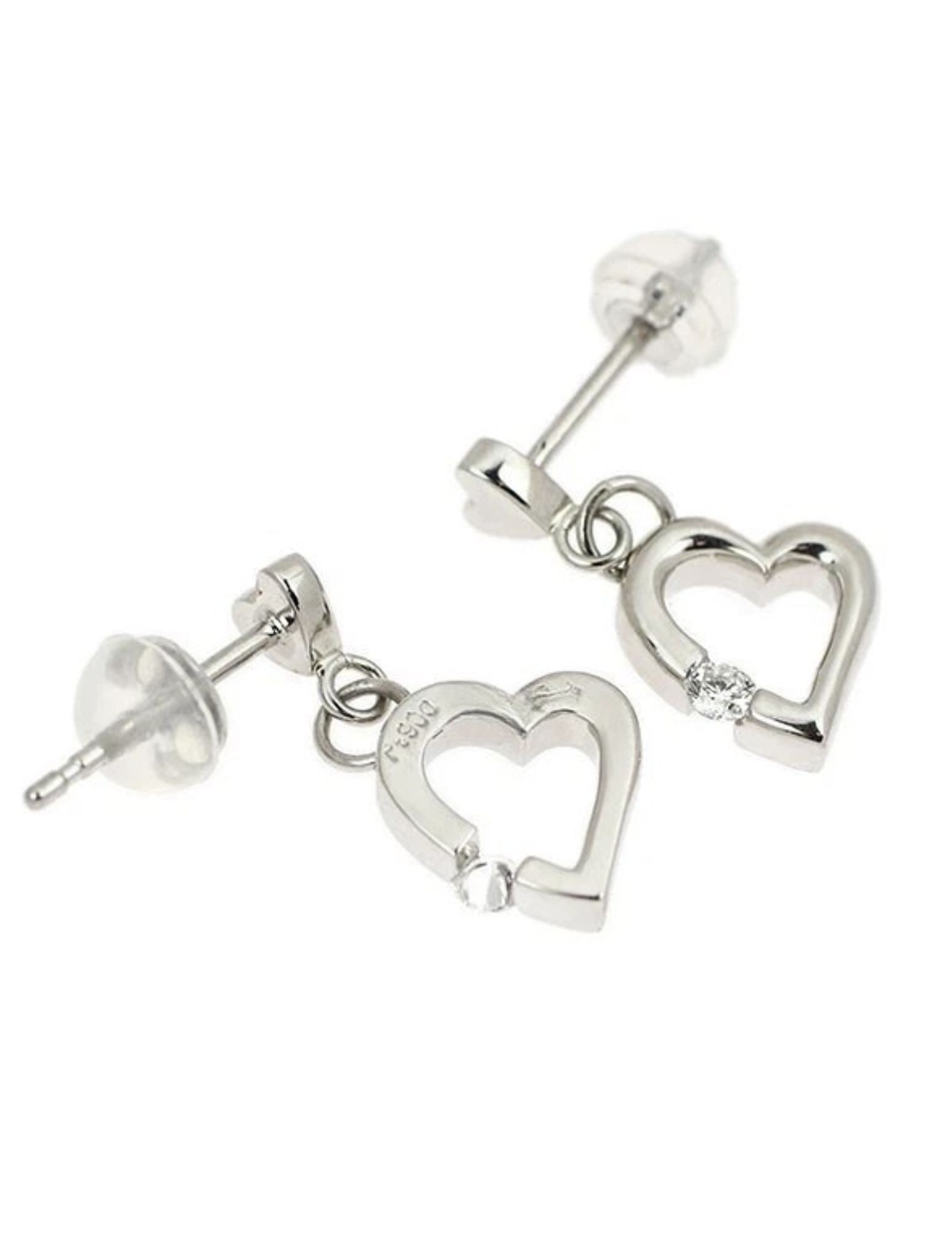 PT900 DIAMOND EARRINGS - 2