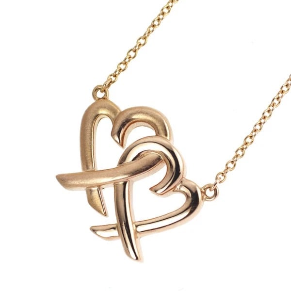 TIFFANY & CO K18PG PENDANT NECKLACE: Tiffany & Co K18PG pendant necklace Brand: Tiffany Type/Style: pendant necklace Material: K18PG, Color: PG Size: Chain Length 46cm Accessories: None Accessories Notice: When purchasing pre-owned