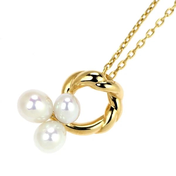 TASAKI PEARL K18YG FRESHWATER PEARL PENDANT NECKLACE: Tasaki Pearl K18YG freshwater pearl pendant necklace Brand: Tasaki Pearl Type/Style: pendant necklace Material: K18YG, Color: YG Size: Chain Length 40cm Accessories: None Accessories Notice: When