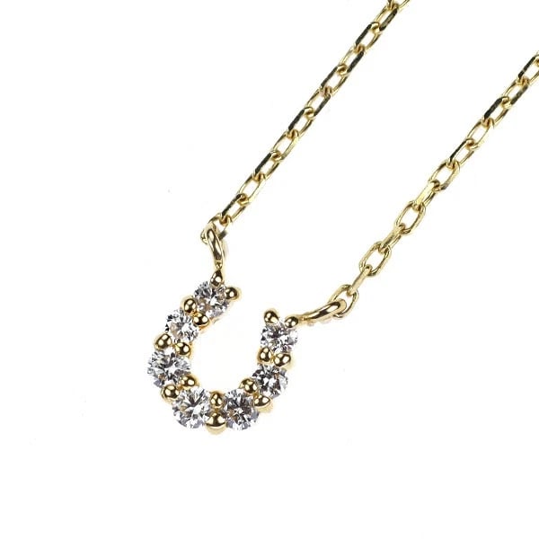 JOUETE K18YG DIAMOND PENDANT NECKLACE: Jouete K18YG Diamond Pendant Necklace Brand: None Type/Style: pendant necklace Material: K18YG, Main Stone Natural Color: YG Size: Chain Length 42cm Accessories: None Accessories Notice: When