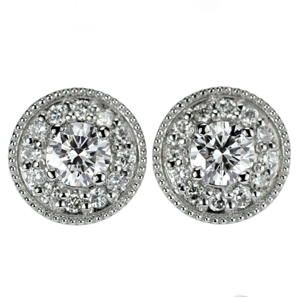 PT950/PT900 FINEST DIAMOND EARRINGS: Pt950/Pt900 Finest Diamond Earrings Brand: None Type/Style: piercing Material: Pt950/Pt900, Main Stone Natural Color: Pt Size: Length/Width/Diameter 8.4 Accessories: None Accessories Notice: When