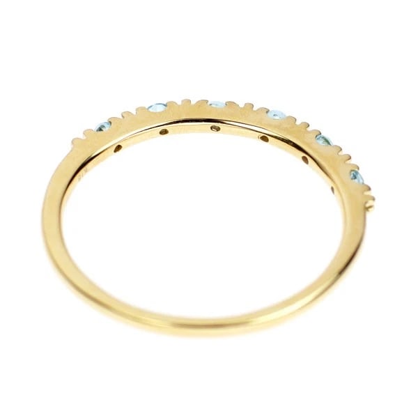 K18YG BLUE TOPAZ RING - 2