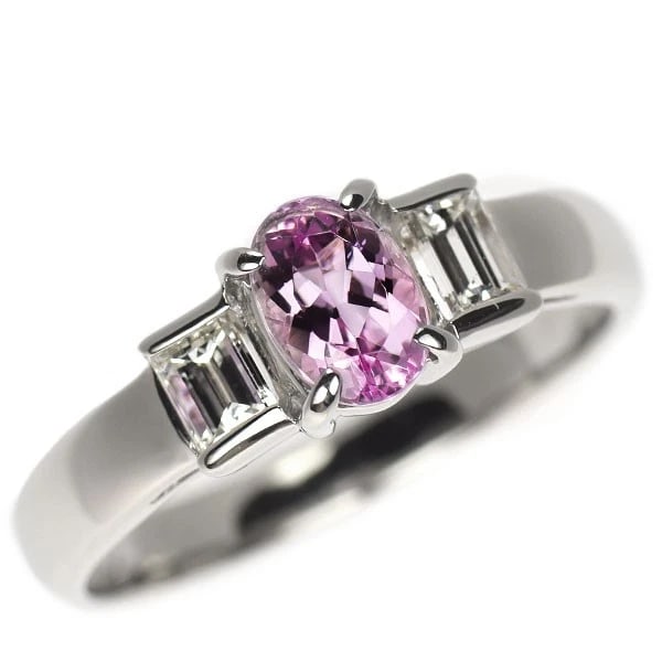 PT900 IMPERIAL TOPAZ DIAMOND RING: Pt900 Imperial Topaz Diamond Ring Brand: None Type/Style: Ring Material: Pt900, Main Stone Natural/Topaz Color: None Size: 6 US Accessories: None Accessories Notice: When purchasing pre-owned goods,