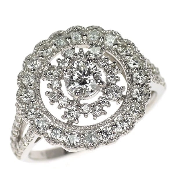 PT950 DIAMOND RING: Pt950 Diamond Ring Brand: None Type/Style: Ring Material: Pt950, Main Stone Natural Color: Pt Size: 6 US Accessories: None Accessories Notice: When purchasing pre-owned goods, please refer to the