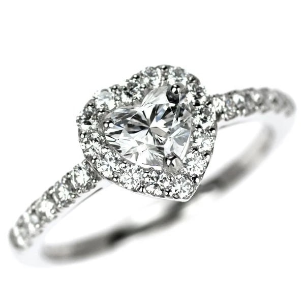 PT950 HEART SHAPE DIAMOND RING: Pt950 Heart Shape Diamond Ring Brand: None Type/Style: Ring Material: Pt900, Main Stone Natural Color: Pt Size: 6 US Accessories: None Accessories Notice: When purchasing pre-owned goods, please