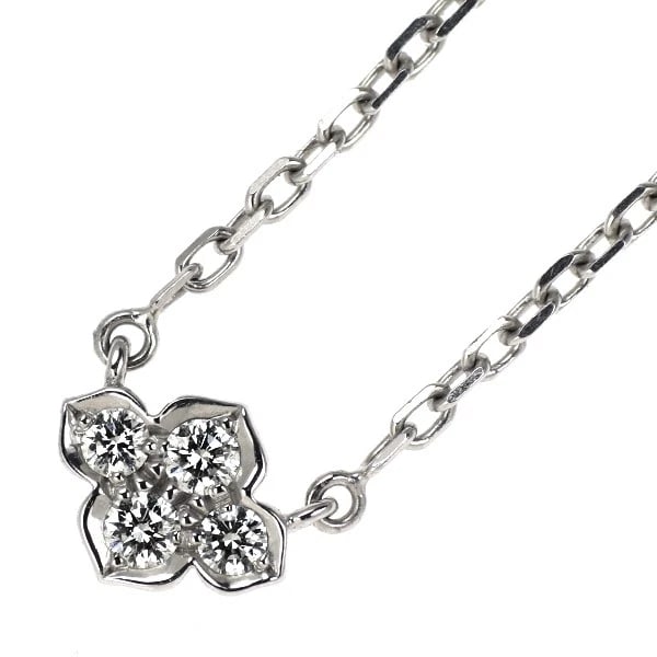 CARTIER K18WG INDIAN MYSTERUSE DIAMOND PENDANT: Cartier K18WG Indian Mysteruse Diamond Pendant Brand: Cartier Type/Style: pendant necklace Material: K18WG, Main Stone Natural Color: WG Size: Chain Length 40cm Accessories: None Accessories Notice: