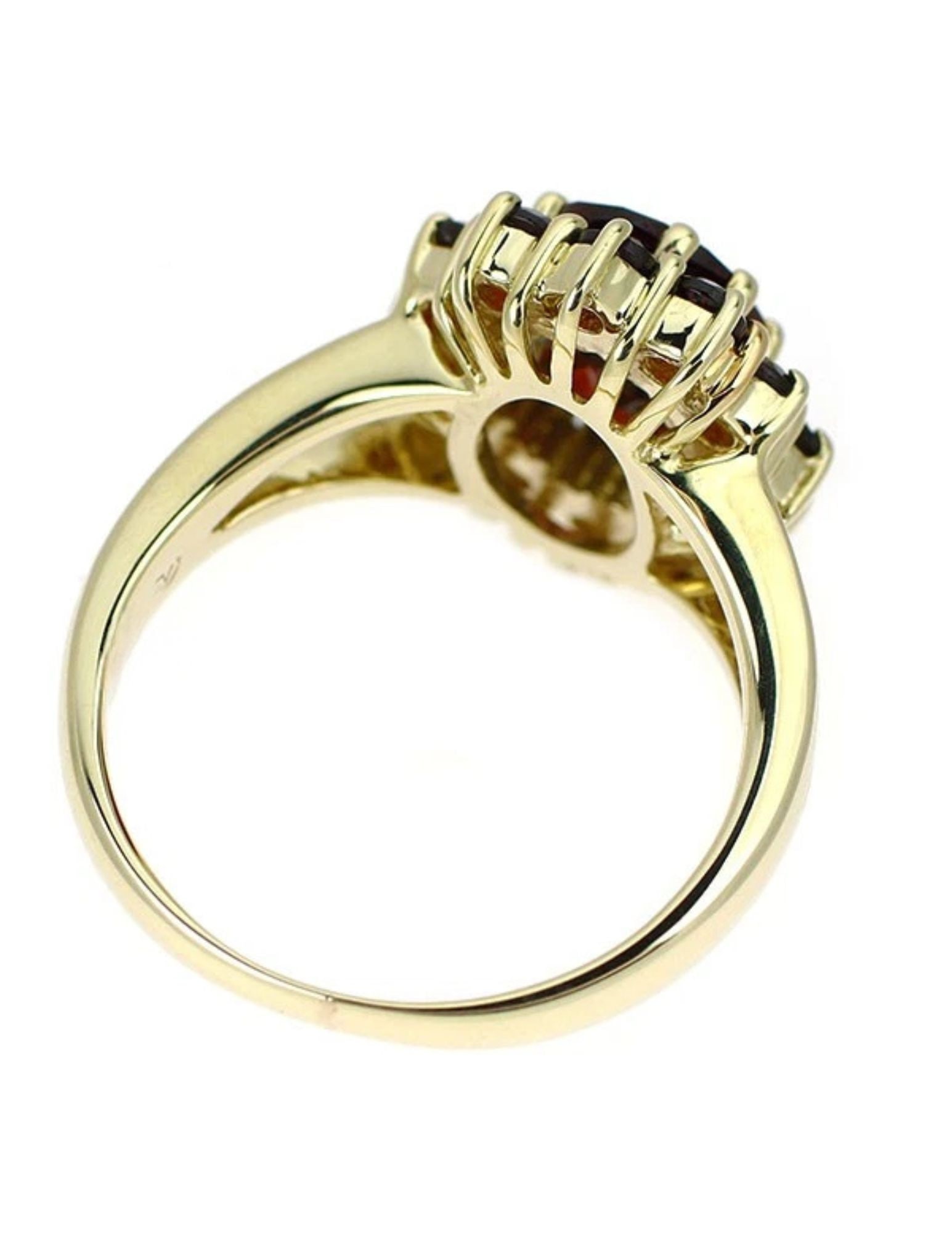 ROKUZAN K9YG GARNET RING - 2