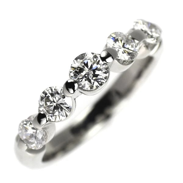 PT900 DIAMOND RING ONE LETTERBY: Pt900 diamond ring one letterBY Brand: None Type/Style: Ring Material: Pt900, Main Stone Natural Color: None Size: 5.5 - 5.75 US Accessories: None Accessories Notice: When purchasing pre-owned goods,