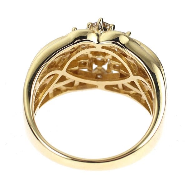 K18YG DIAMOND RING - 2