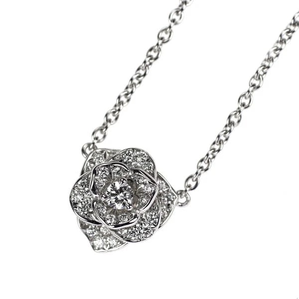 PIAGET K18WG ROSE DIAMOND PENDANT NECKLACE (1 of 2)