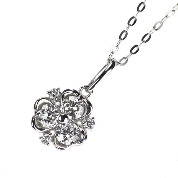 PT900/ PT850 DIAMOND PENDANT NECKLACE: Pt900/ Pt850 Diamond Pendant Necklace Brand: None Type/Style: pendant necklace Material: Pt900, Main Stone Natural Color: Pt Size: Chain Length: 45.5cm Accessories: None Accessories Notice: When