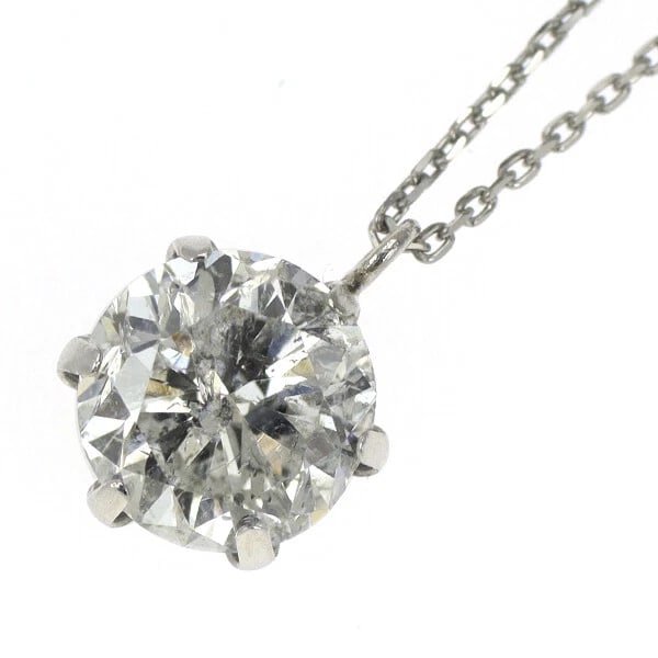 PT900/ PT850 LDH DIAMOND PENDANT NECKLACE: Pt900/ Pt850 LDH Diamond Pendant Necklace Brand: None Type/Style: pendant necklace Material: Pt900/ Pt850, Main Stone Natural Color: Pt Size: Chain Length 40cm Accessories: None Accessories Notice:
