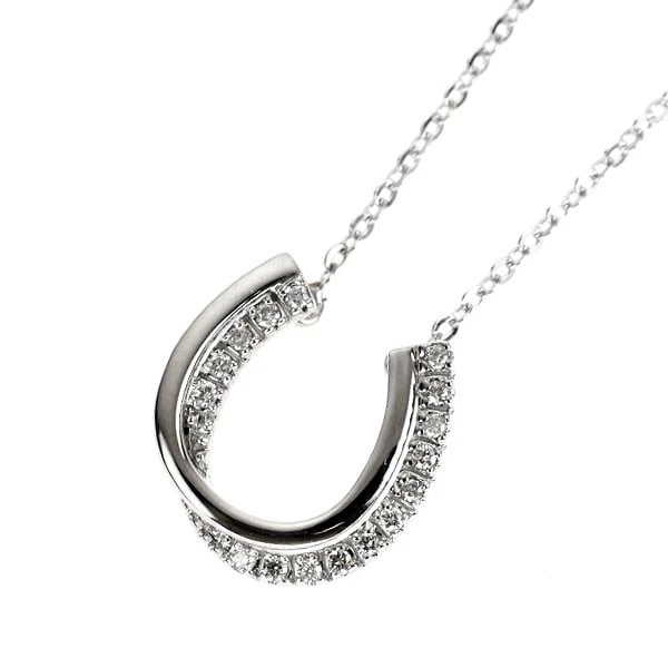 VENDOME AOYAMA K18WG DIAMOND PENDANT NECKLACE: Vendome Aoyama K18WG diamond pendant necklace Brand: Vendome Aoyama Type/Style: pendant necklace Material: K18WG, Main Stone Natural Color: WG Size: Chain Length: 40cm Accessories: None Accessories