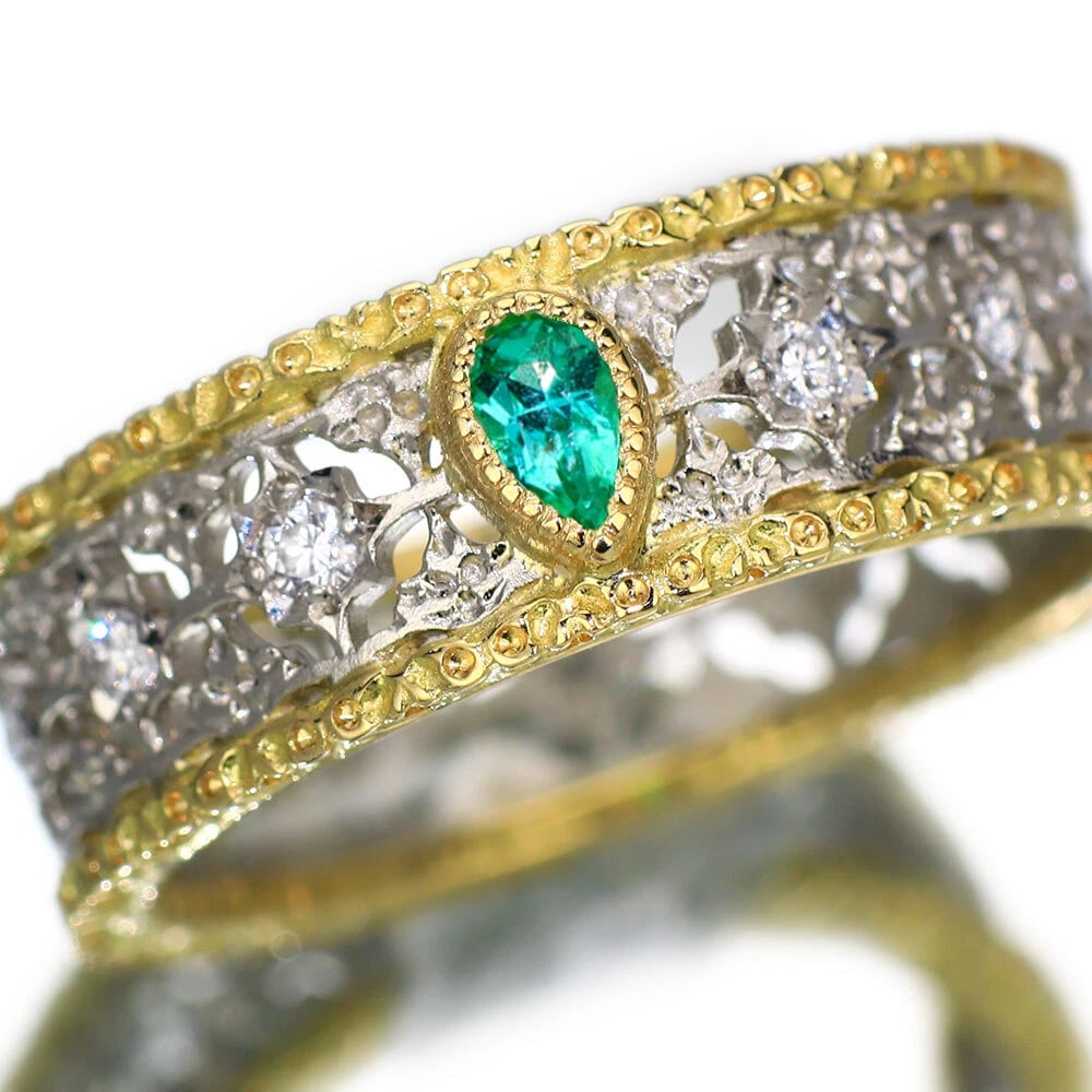 K18/PT900 BRAZILIAN PARAIBA TOURMALINE DIAMOND RING: K18/Pt900 Brazilian Paraiba Tourmaline Diamond Ring Brand: None Type/Style: Ring Material: Pt900, Main Stone Natural Color: Pt Size: 6 US Accessories: None Accessories Notice: When purchasing