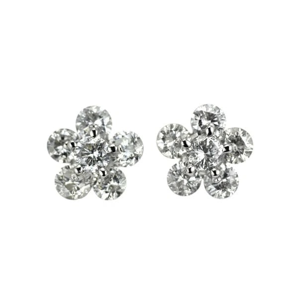 PT900 DIAMOND EARRINGS: Pt900 diamond earrings Brand: None Type/Style: piercing Material: Pt900, Main Stone Natural Color: None Size: Length/Width/Diameter 9.1 Accessories: None Accessories Notice: When purchasing pre-owned