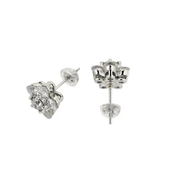 PT900 DIAMOND EARRINGS - 3