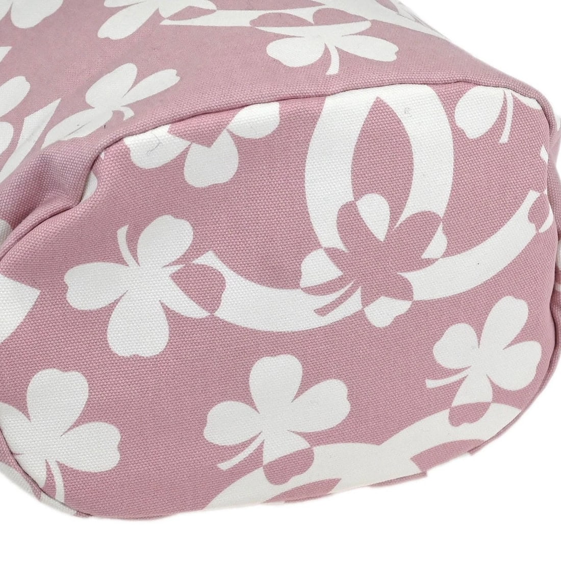 CHANEL PINK CANVAS DRAWSTRING SHOULDER BAG - 3