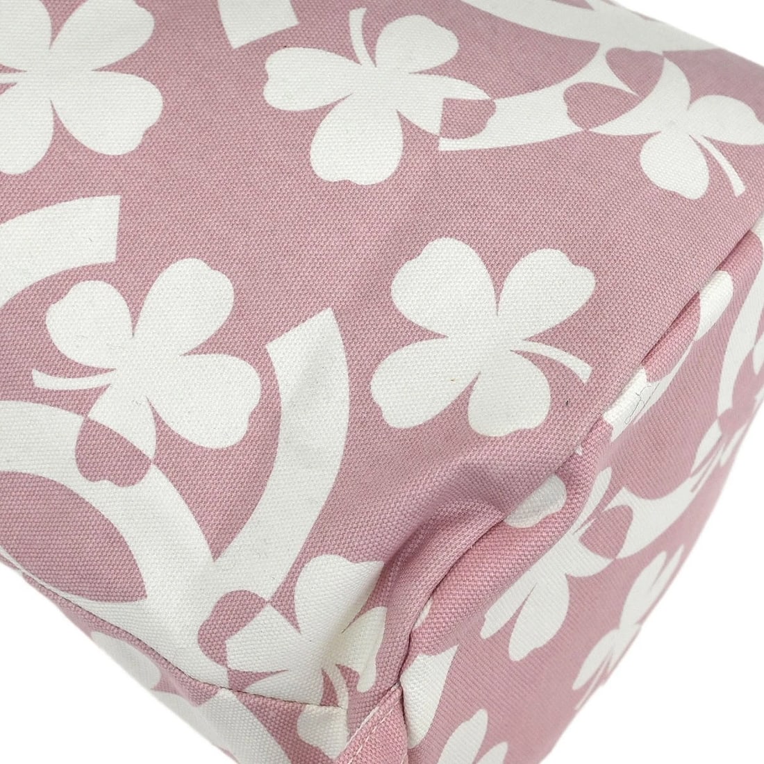 CHANEL PINK CANVAS DRAWSTRING SHOULDER BAG - 4