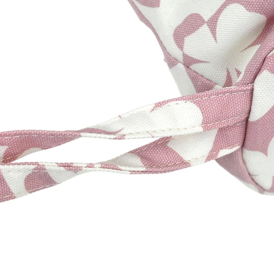 CHANEL PINK CANVAS DRAWSTRING SHOULDER BAG - 5