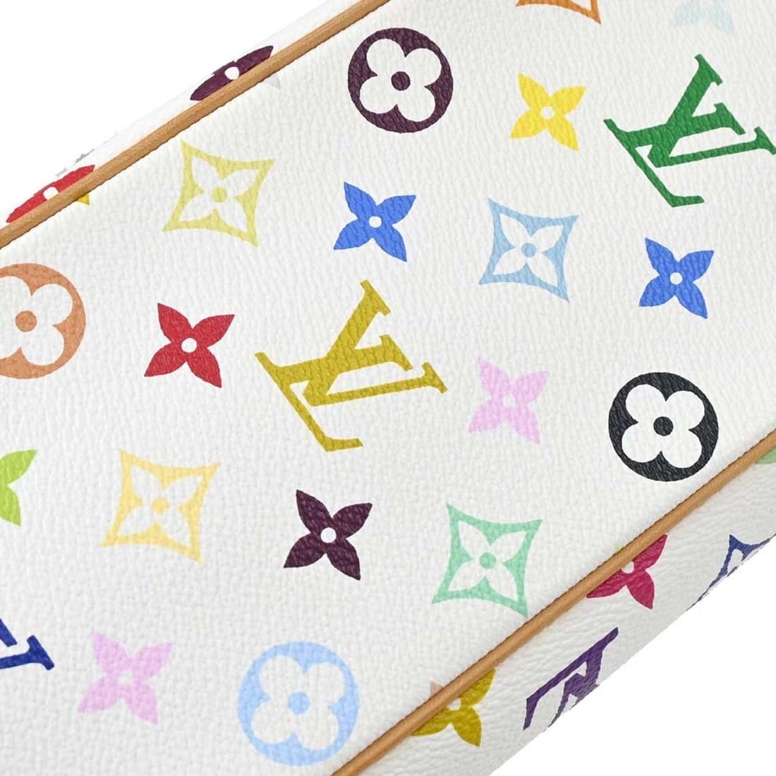 LOUIS VUITTON WHITE MONOGRAM MULTICOLOR HANDBAG - 3