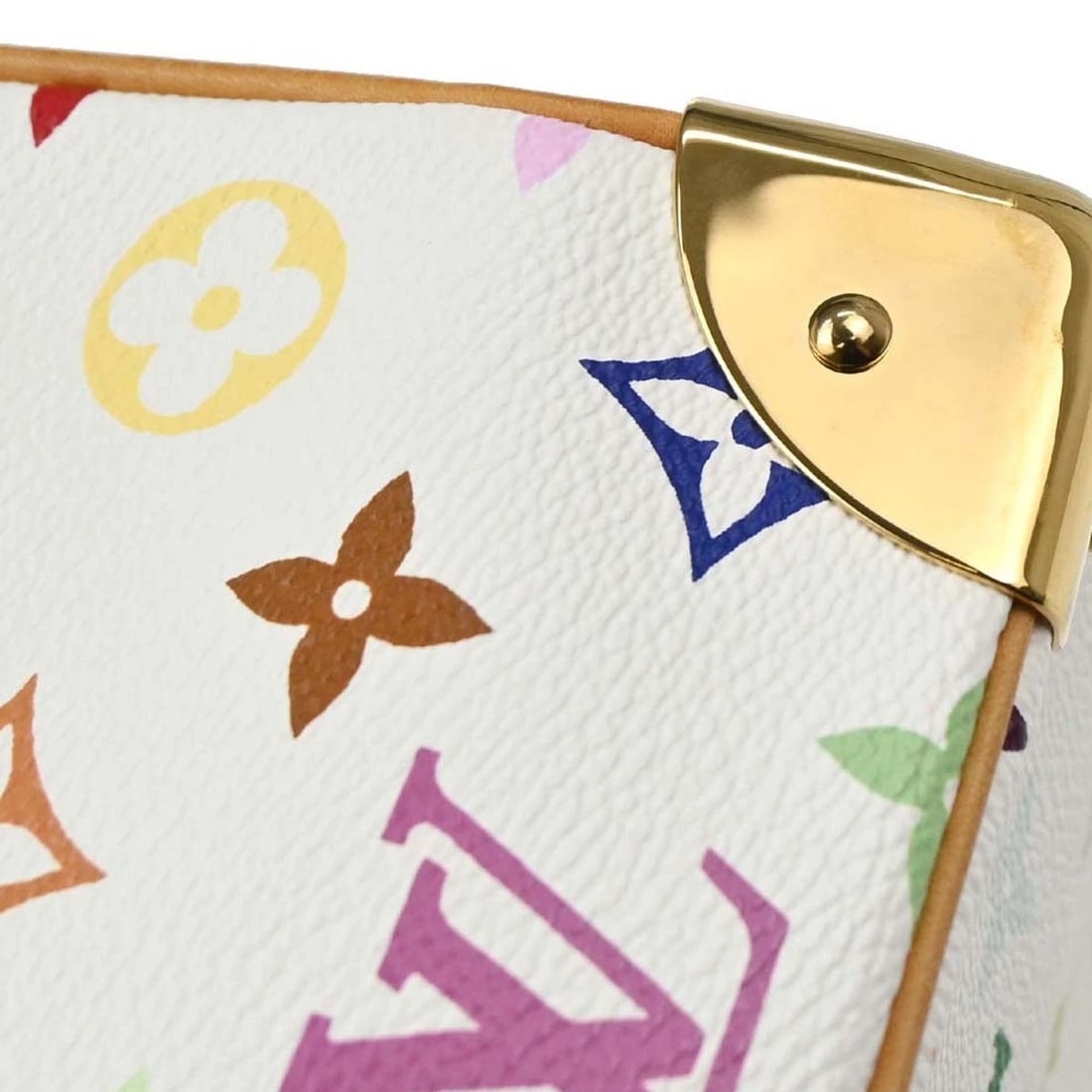 LOUIS VUITTON WHITE MONOGRAM MULTICOLOR HANDBAG - 5