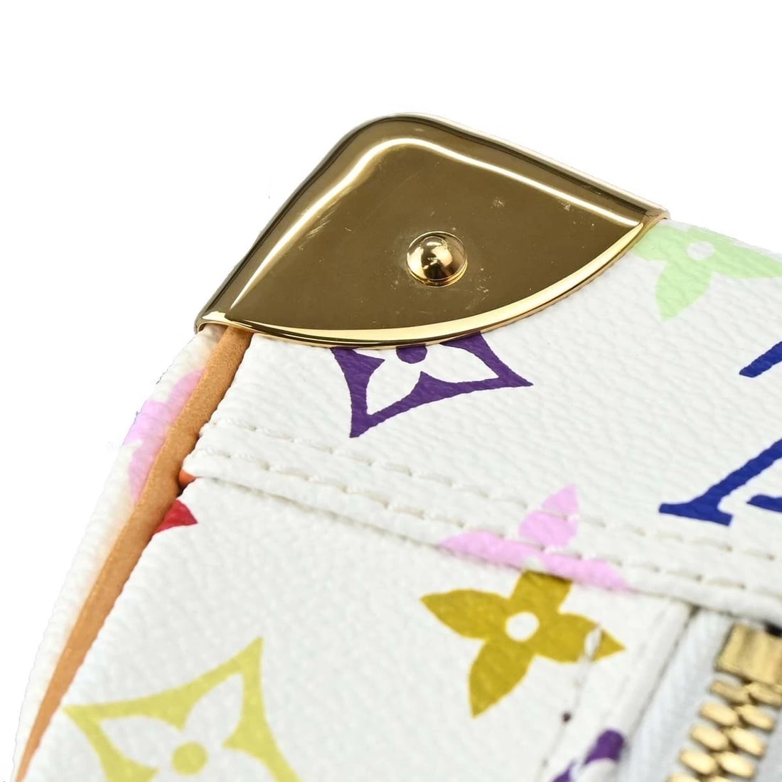 LOUIS VUITTON WHITE MONOGRAM MULTICOLOR HANDBAG - 8
