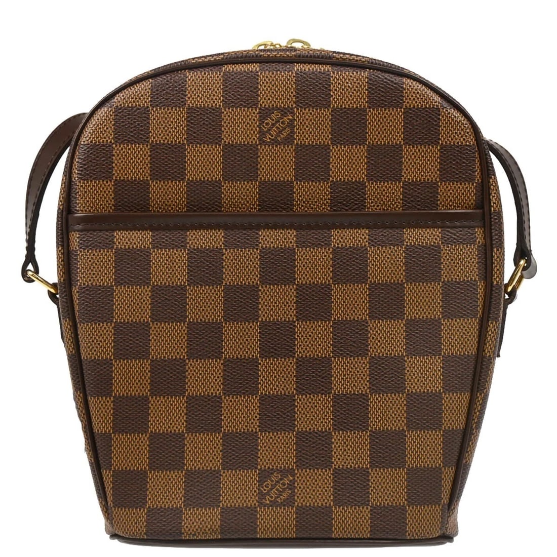 LOUIS VUITTON DAMIER IPANEMA SHOULDER BAG: Louis Vuitton Damier Ipanema Shoulder Bag Brand: Louis Vuitton Type/Style: Shoulder Bag Material: Damier Canvas, Leather Color: Ebene * Brown Size: W 6.3 x H 8.7 x D 3.0 inch Accessories: None