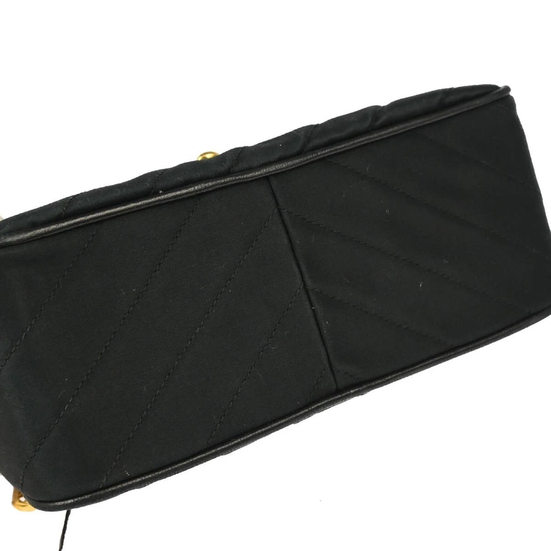 CHANEL BLACK SATIN CAMERA BAG MINI - 4