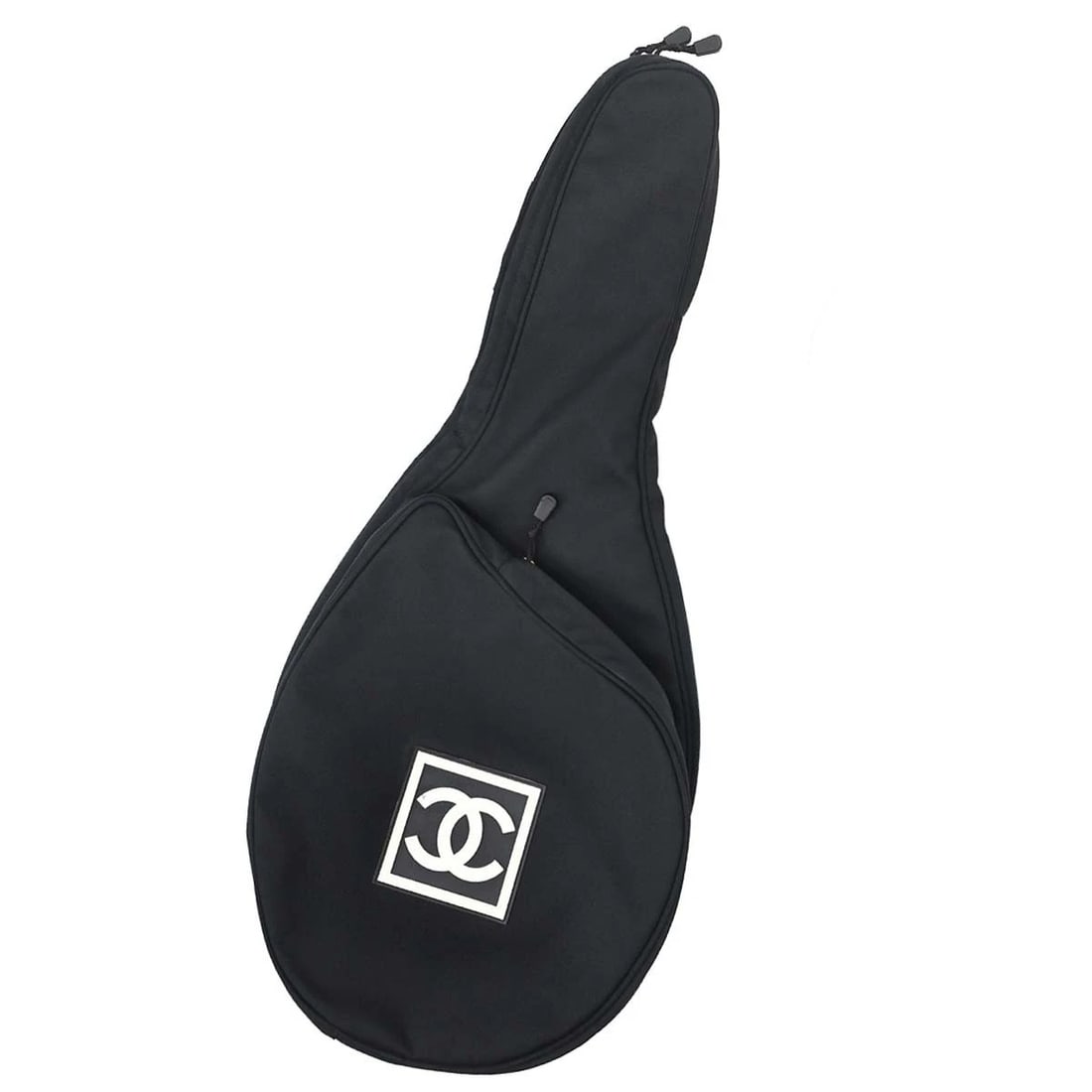 CHANEL BLACK NYLON SPORT LINE TENNIS RACKET CASE SHOULDER BAG: Chanel Black Nylon Sport Line Tennis Racket Case Shoulder Bag Brand: CHANEL Type/Style: Shoulder Bag Material: Nylon Color: Black Size: W 12.2 x H 28.3 x D 3.1 inch Accessories: None Accessories
