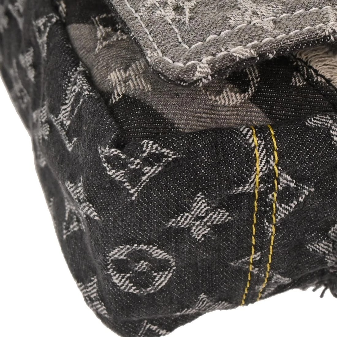LOUIS VUITTON MONOGRAM DENIM PATCHWORK POSTIE 2WAY HANDBAG - 4