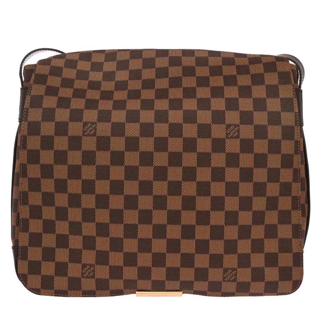 LOUIS VUITTON DAMIER BASTILLE SHOULDER BAG: Louis Vuitton Damier Bastille Shoulder Bag Brand: Louis Vuitton Type/Style: Messenger Bag Material: Damier Canvas, Leather Color: Ebene * Brown Size: W 13.4 x H 12.6 x D 3.9 inch Accessories: None