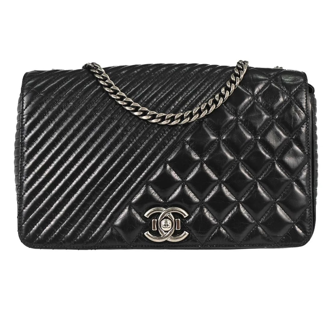 CHANEL BLACK CALFSKIN COCO BOY FLAP CHAIN SHOULDER BAG: Chanel Black Calfskin Coco Boy Flap Chain Shoulder Bag Brand: CHANEL Type/Style: Shoulder Bag Material: Calfskin Color: Black Size: W 10.2 x H 5.9 x D 2.4 inch Accessories: None Accessorie