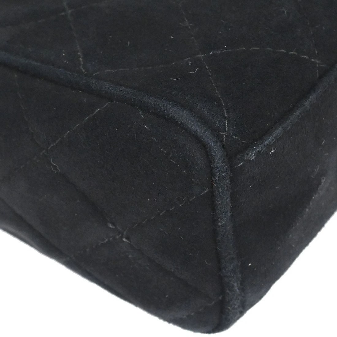 CHANEL BLACK SUEDE CAMERA BAG - 3