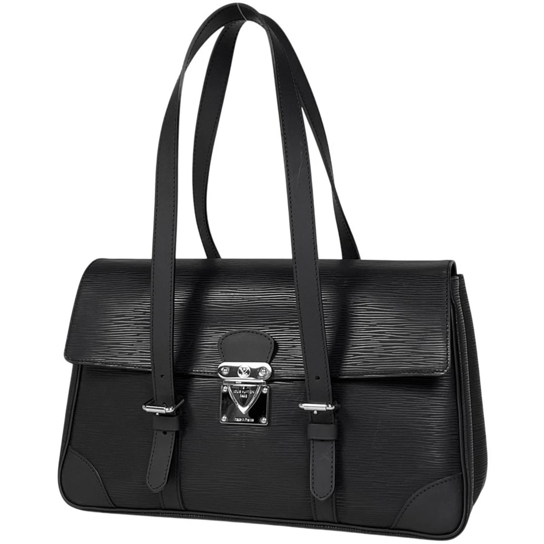 LOUIS VUITTON SEGUR MM HAND BAG SHOULDER BAG: Louis Vuitton Segur MM Hand Bag Shoulder Bag Brand: Louis Vuitton Type/Style: Hand Bag Material: Epi Color: Noir (Black) Size: Width 36cm(14.2inch) Height 23cm(9.1inch) Depth 12cm(4.7inch) Accesso