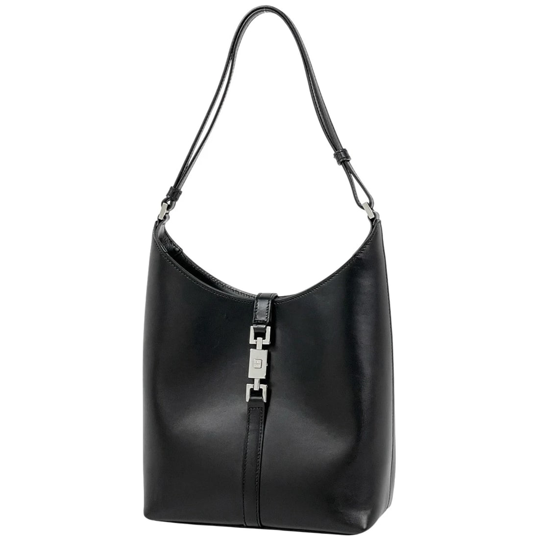GUCCI JACKIE LINE SHOULDER BAG SHOULDER BAG: GUCCI Jackie Line Shoulder Bag Shoulder Bag Brand: GUCCI Type/Style: Shoulder Bag Material: leather Color: Black Size: Width 19cm(7.5inch) Height 20cm(Median:7.9inch) Depth 9cm(3.5inch) Accessorie
